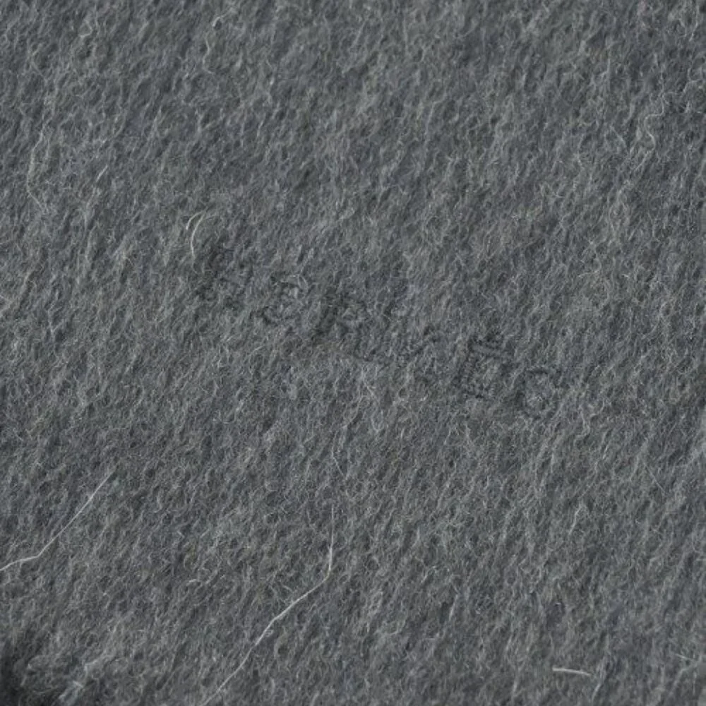 Hermes Scarf Cashmere Gray - Picture 4 of 5